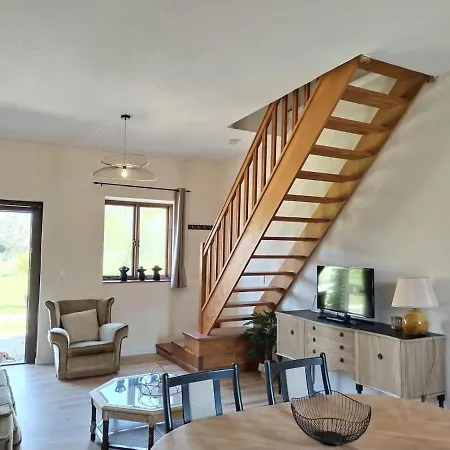 Дом отдыха Domaine Des Cerisiers - Piste Cyclable Reliant Honfleur - Parking Prive - Grand Jardin Berville-sur-Mer
